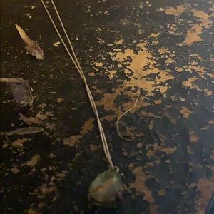 Gemstone necklace w/s.s chain